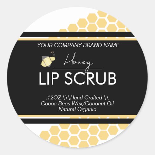 Honey Lip Business Packaging Square Sticker