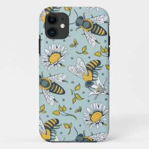 Honey Lots of Bees Pattern iPhone 11 Case