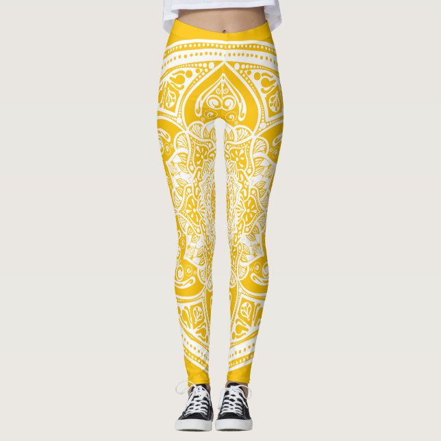 Honey Mandala Leggings (Front)