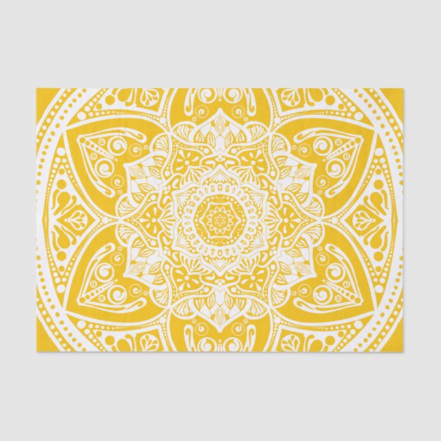 Honey Mandala Tissue Paper (Front)