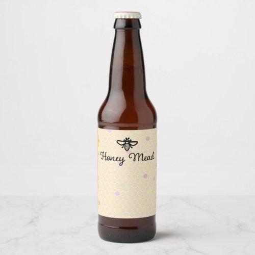 Honey Mead Beer Bottle Label
