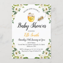 Honey Mommy To Bee Baby Shower Invitation