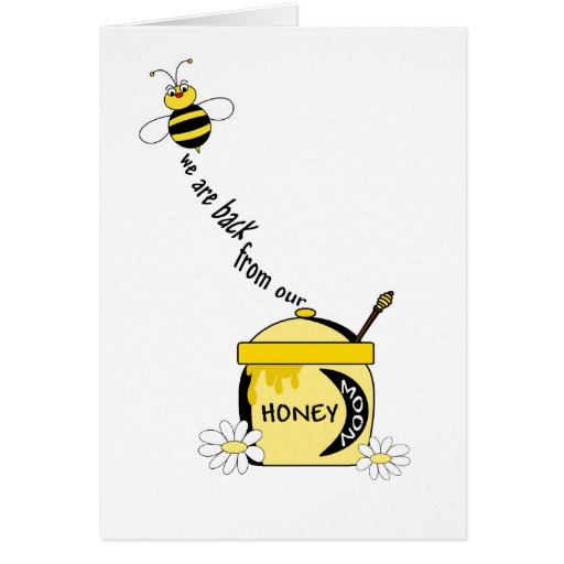 Honey~Moon Bee Thank You Card | Zazzle