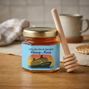 Honey Moon CRUISE Personalize Jar Favors