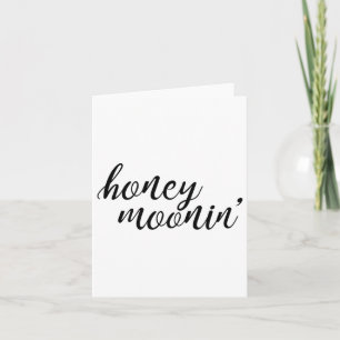 Honey Moonin Bride And Groom Honeymoon Premium _1  Card