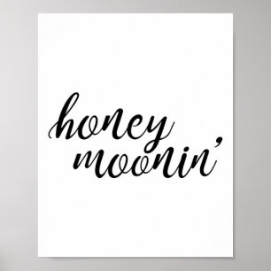 Honey Moonin Bride And Groom Honeymoon Premium _1  Poster