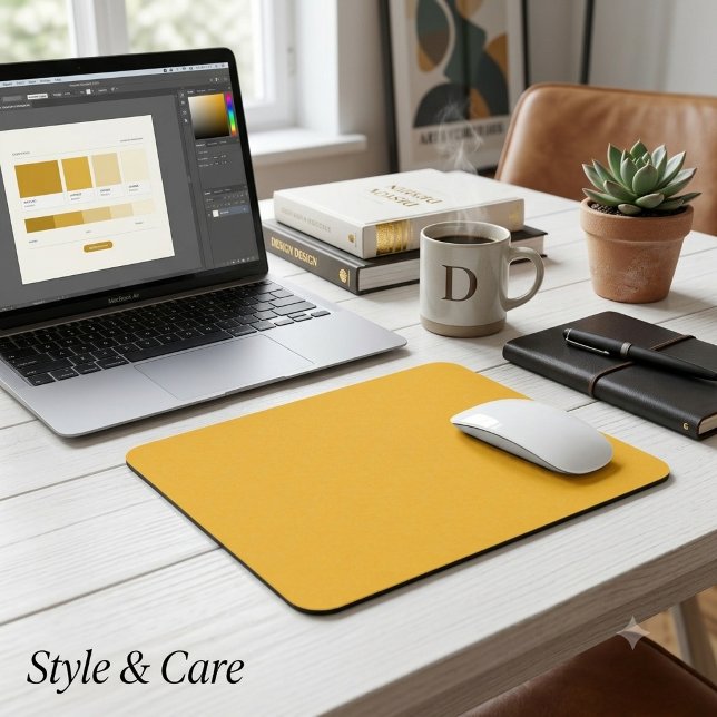 Honey Mustard Single Colored Mouse Pad (Honey Mustard Single Colored Mouse Pad)
