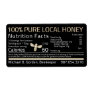 Honey Nutrition Little Bee Shipping Labels Black