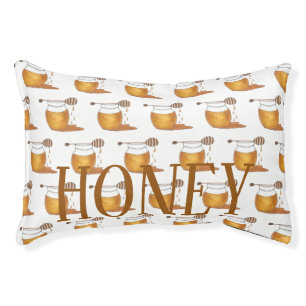 HONEY Personalized Honeypot Sweet Golden Honey Jar Pet Bed
