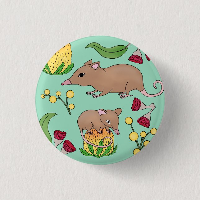 Honey Possum Button (Front)