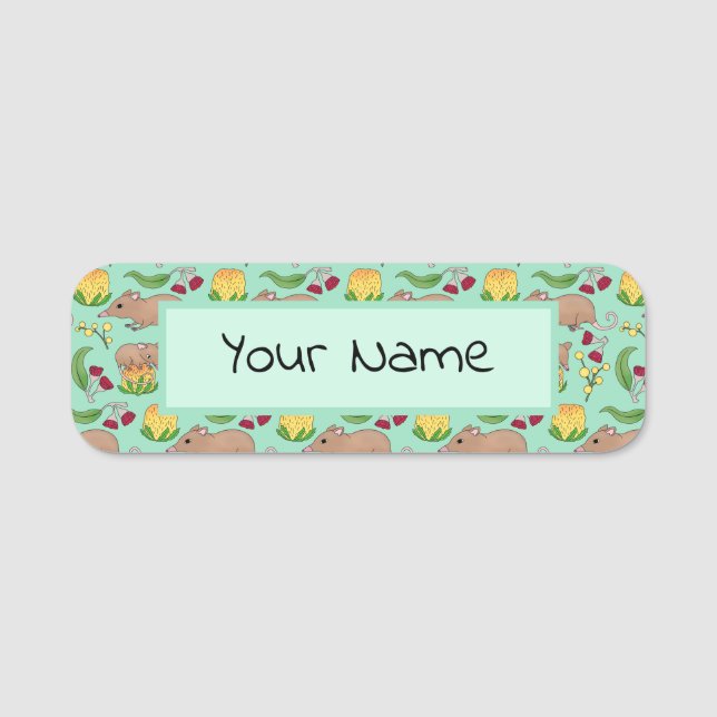 Honey Possum Name Tag (Front)
