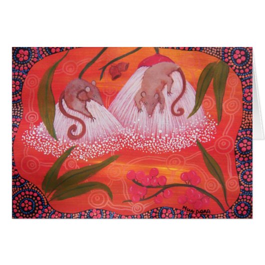 Honey Possums Card (Front Horizontal)