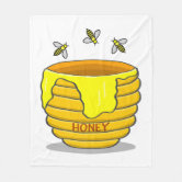 Kawaii Buzzy Bumble Bee Beach Towel by Marceline Smith