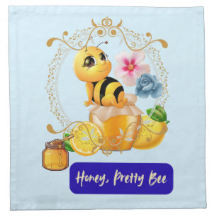 Honey, Pretty Bee Cloth Napkin