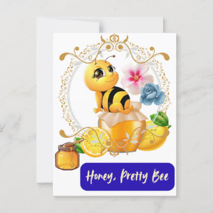 Honey, Pretty Bee Postcard
