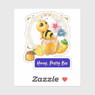Honey, Pretty Bee Sticker