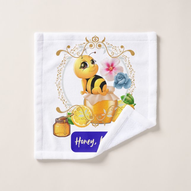 Honey, Pretty Bee Wash Cloth (Wash Cloth)