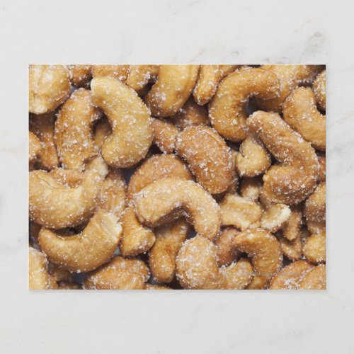 Honey roasted cashew nuts postcard