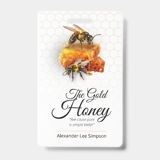 Honey Seller - Beekeeper  Badge (Front)