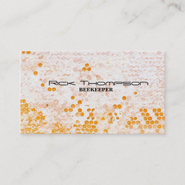 Honey Seller / Beekeeper Bee Far Farmer Shop Business Card (Front)