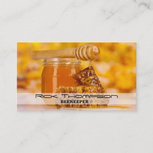 Customizable Honey Seller / Beekeeper Business Card