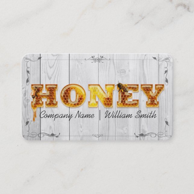 Honey Seller - Beekeeper Business Card (Front)