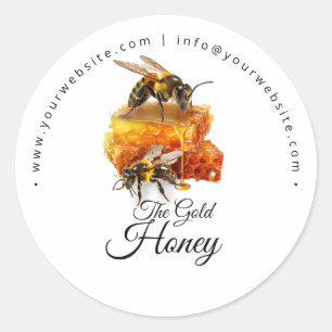Honey Seller - Beekeeper Classic Round Sticker