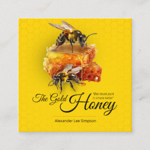 Honey Seller - Beekeeper  Square Business Card