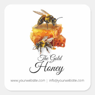 Honey Seller - Beekeeper Square Sticker