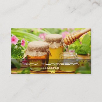 Honey Seller / Beekeeper Village Farm Shop Business Card by paplavskyte at Zazzle