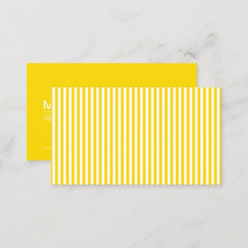 honey striped business card