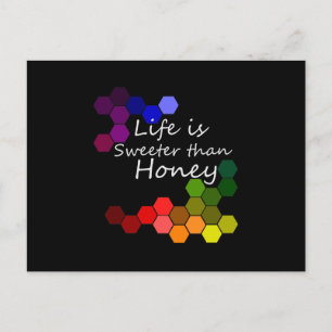 Honey theme With Positive Words Postcard