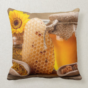 Honey Throw Pillow
