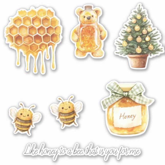 Honey to a Bee Sticker (Front)
