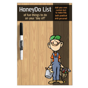 Honey To Do List. Chores board. Customizable Dry-Erase Board