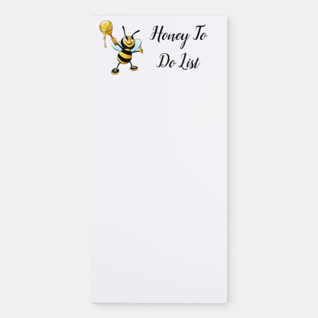 Honey To Do List Magnetic Notepad (Front)