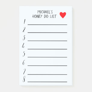 Honey To Do List personalized Post-it Notes