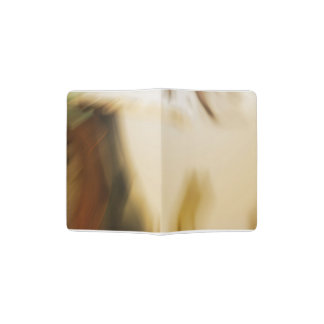 Honey toned brown abstract design passport holder