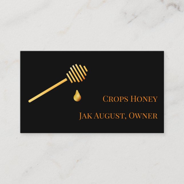 Honey Wand Beekeeper Business Card (Front)