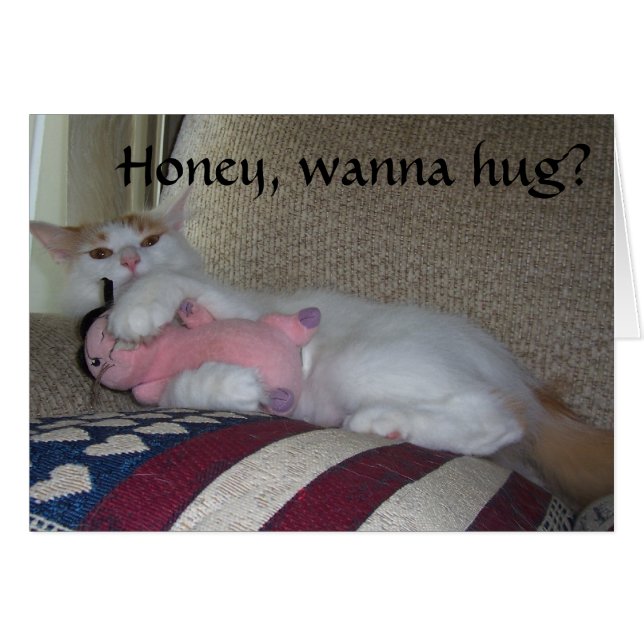 HONEY, WANNA HUG? OR ANYTHING ELSE? CARDS (Front Horizontal)