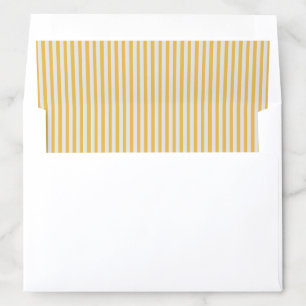 Honey Yellow Gold with Light Gray stripe Envelope Liner