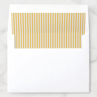 Honey Yellow Gold with Light Gray stripe Envelope Liner