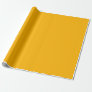 Honey Yellow Plain Solid Color Wrapping Paper