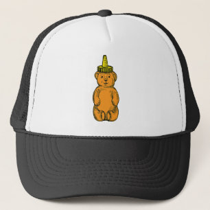 honeybear color trucker hat