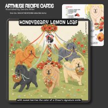 HONEYBEARY LEMON LOAF Art Muse Recipe Card -CHOW