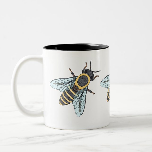 Honeybee (11oz) - Two-Tone Mug (Left)