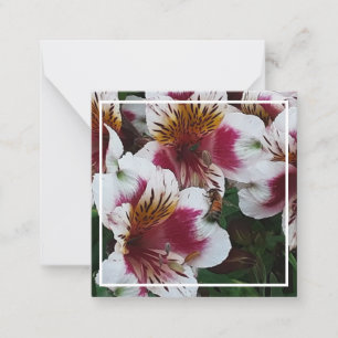Honeybee and Alstromerias Note Card
