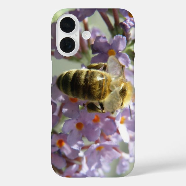 Honeybee and Buddleia Flowers Case-Mate iPhone Case (Back)