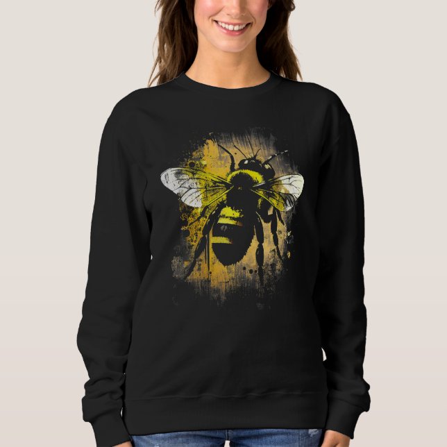 Honeybee and bumble bee for American hive beekeepe Sweatshirt (Front)