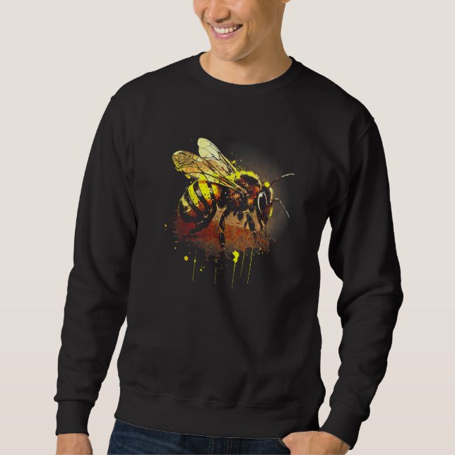 Honeybee and bumble bee for American hive beekeepe Sweatshirt (Front)